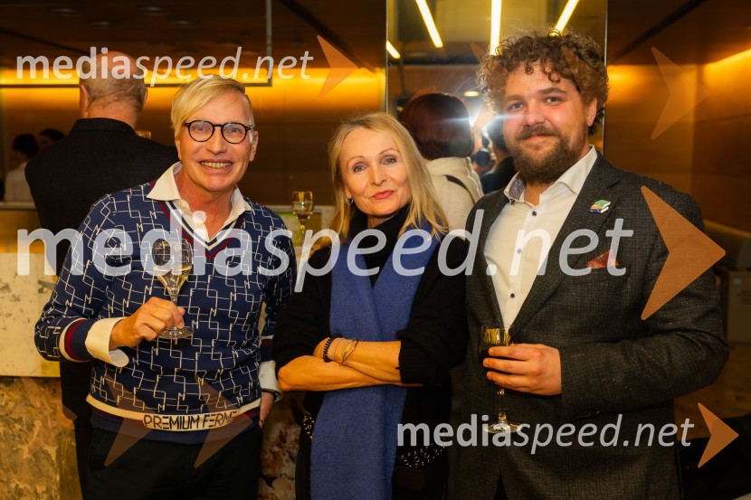   Igor  Jelen-Iggy, Hiša umetnosti IGEN Celje;  Marjana Ravnjak, novinarka;  Luka Marcen, režiserIn ljubezen tudi, premiera predstave v Cankarjevem domu