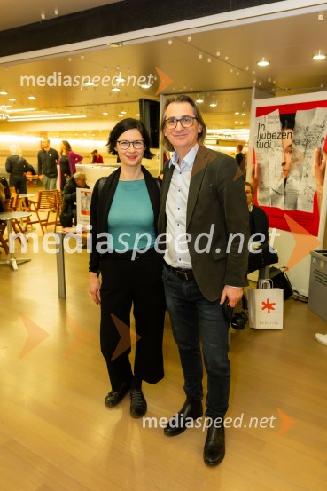  Špela Zorn, vodja programa SNG Drama Ljubljana;  Aleksandar  Popovski, režiser, umetniški direktor Drame SNG MariborIn ljubezen tudi, premiera predstave v Cankarjevem domu