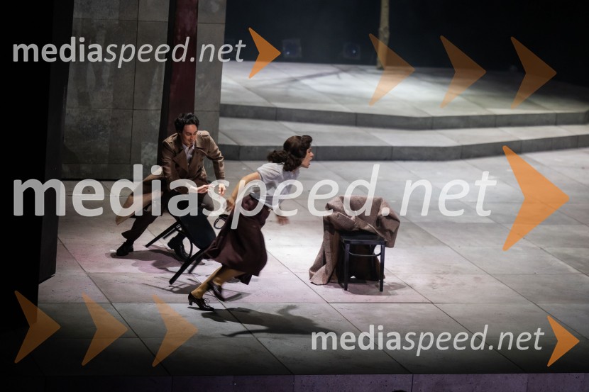  Žan Koprivnik, igralec;  Gaja Filač, igralkaIn ljubezen tudi, premiera predstave v Cankarjevem domu