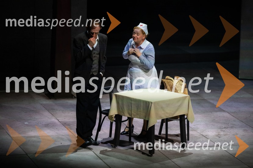  Davor Herga, igralec;  Mateja  Pucko, igralkaIn ljubezen tudi, premiera predstave v Cankarjevem domu