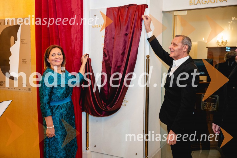 prof. dr. Suzana  Žilič Fišer , predstojnica Inštituta za medijske komunikacije na FERI;  Danilo Rošker, direktor SNG MariborOtello, premiera Verdijeve opere v SNG Maribor
