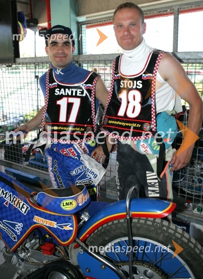 Izak Šantej in Denis Štojs sta bila stezni rezerviSPEEDWAY, VN Slovenije 2005