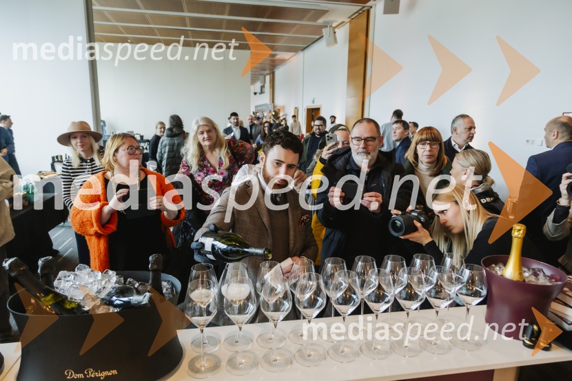 Prvi Merit PortfolioTasting z novinarskim srečanjem in pokušino najnovejšega letnika šampanjca Dom Perignon 2015