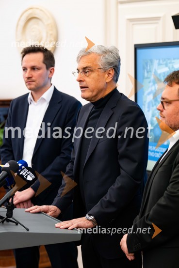  Matija Kovač, župan, MO Celje;  Črtomir Remec, direktor Stanovanjskega sklada;  Simon Maljevac, Minister za solidarno prihodnostStanovanjski sklad RS bo v Celju gradil nova najemna stanovanja