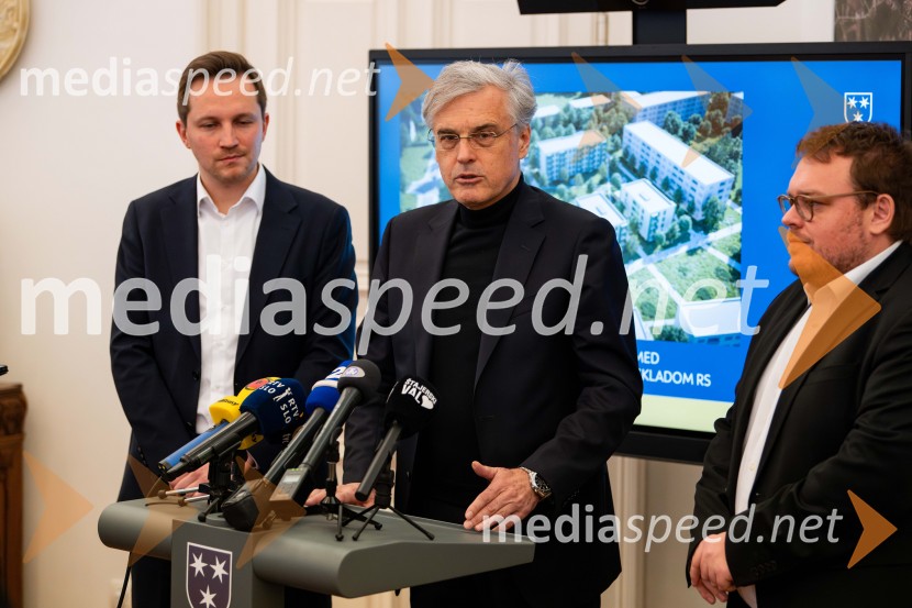  Matija Kovač, župan, MO Celje;  Črtomir Remec, direktor Stanovanjskega sklada;  Simon Maljevac, Minister za solidarno prihodnostStanovanjski sklad RS bo v Celju gradil nova najemna stanovanja