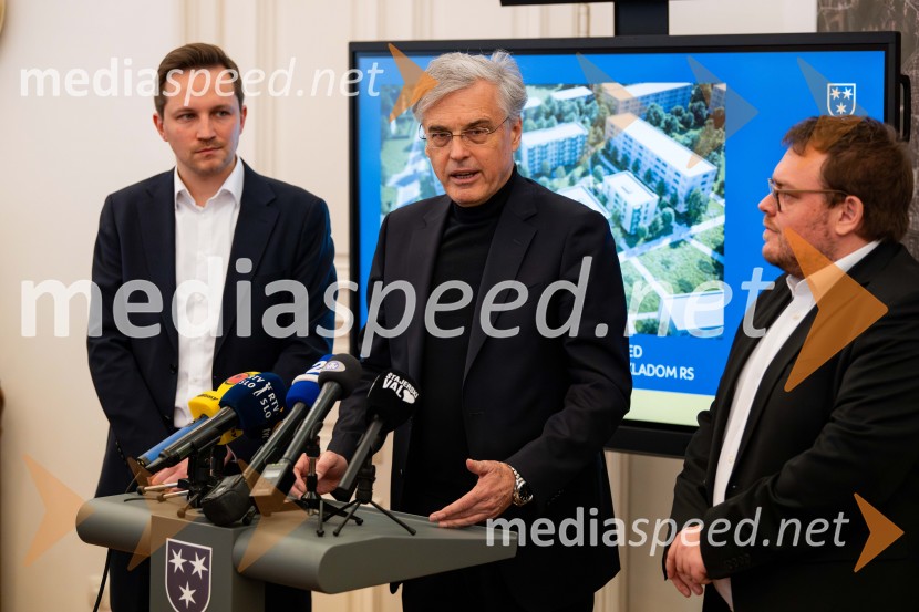  Matija Kovač, župan, MO Celje;  Črtomir Remec, direktor Stanovanjskega sklada;  Simon Maljevac, Minister za solidarno prihodnostStanovanjski sklad RS bo v Celju gradil nova najemna stanovanja