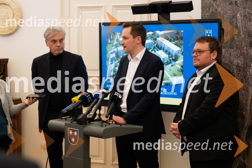  Črtomir Remec, direktor Stanovanjskega sklada;  Matija Kovač, župan, MO Celje;  Simon Maljevac, Minister za solidarno prihodnostStanovanjski sklad RS bo v Celju gradil nova najemna stanovanja