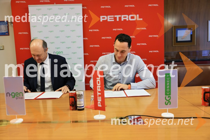 Roman Bernard, direktor NGEN;  Marko Ninčević, član uprave PetrolaPetrol in NGEN sklenila strateško partnerstvo za napredne energetske rešitve