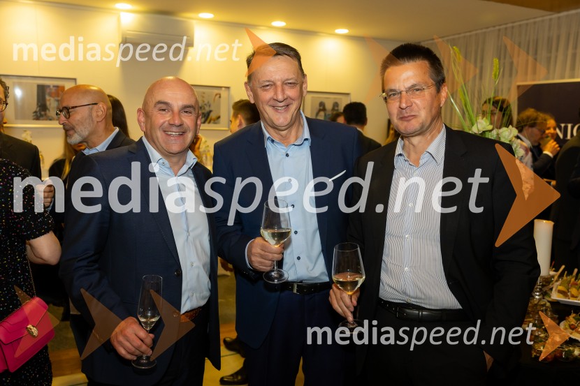  Marjan Hribar, župan, Občina Šmarješke Toplice; dr. Anton Rop, član nadzornega sveta Fundacije Parus;  Dimitrij  Piciga, Brdo Estate SloveniaSrečanje Alumni kluba Fundacije Parus 2025