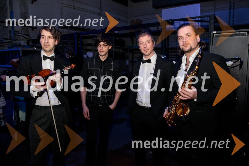  Matija Krečič, violinist in skadatelj, Momento Cigano;  Jan Jarni, glasbenik, skupina Magnifico;  Jan Gregorka, glasbenik, skupina Magnifico;  Jan StrmšekMagnifico koncert