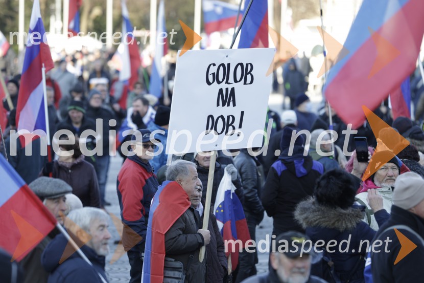 Protest v Ljubljani za pravičnejše plače in delovne pogoje