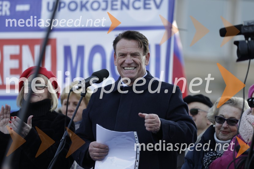  Pavle Rupar, nekdanji župan Občine Tržič in nekdanji poslanec Slovenske demokratske strankeProtest v Ljubljani za pravičnejše plače in delovne pogoje