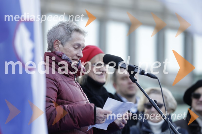 Protest v Ljubljani za pravičnejše plače in delovne pogoje