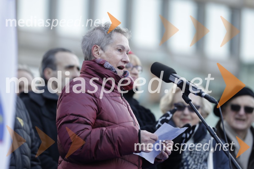 Protest v Ljubljani za pravičnejše plače in delovne pogoje