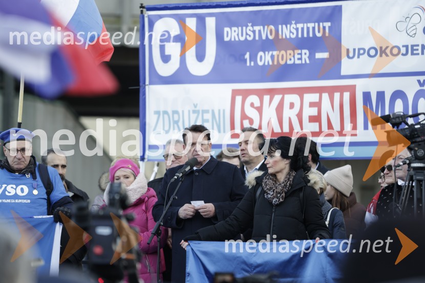  Pavle Rupar, nekdanji župan Občine Tržič in nekdanji poslanec Slovenske demokratske strankeProtest v Ljubljani za pravičnejše plače in delovne pogoje