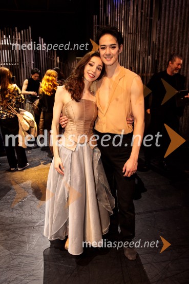  Emilie Gallerani Tassinari, balerina;  Kenta Yamamoto, baletnikHamlet, premiera baleta v SNG Opera in balet Ljubljana