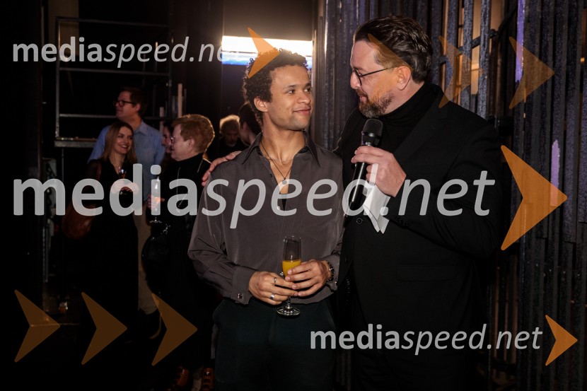  Solomon  Osazuva, baletni plesalec;  Marko  Hribernik, direktor SNG Opera in balet LjubljanaHamlet, premiera baleta v SNG Opera in balet Ljubljana