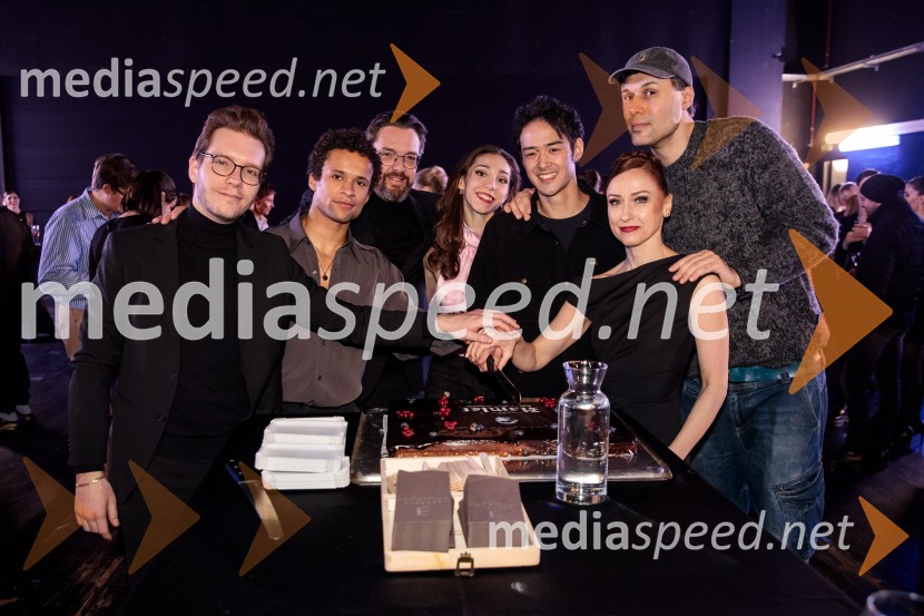  Ayrton Desimpelaere, belgijski dirigent;  Solomon  Osazuva, baletni plesalec;  Marko  Hribernik, direktor SNG Opera in balet Ljubljana;  Emilie Gallerani Tassinari, balerina;  Kenta Yamamoto, baletnik;  Tjaša Kmetec, balerina;  Leo Mujić, koreografHamlet, premiera baleta v SNG Opera in balet Ljubljana