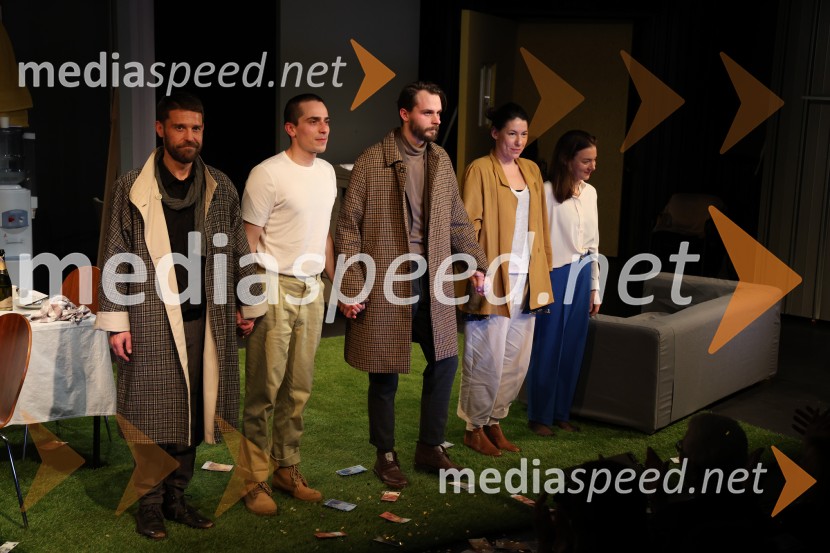  Kristjan  Ostanek, igralec;  Petja Labović, igralec;  Blaž Dolenc, igralec;  Minca  Lorenci, igralka;  Liza Marijina, igralkaDrama ≈ [približno enako kot], premiera v SNG Maribor