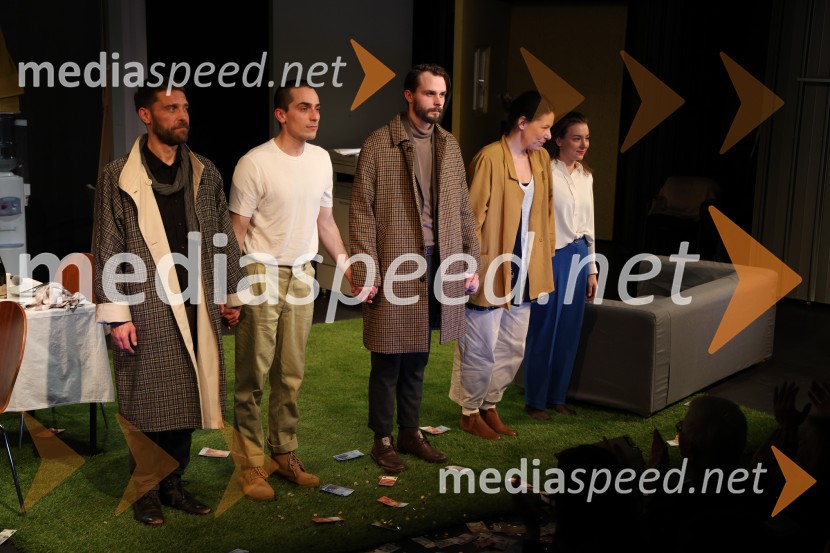  Kristjan  Ostanek, igralec;  Petja Labović, igralec;  Blaž Dolenc, igralec;  Minca Lorenci, igralka;  Liza Marijina, igralkaDrama ≈ [približno enako kot], premiera v SNG Maribor