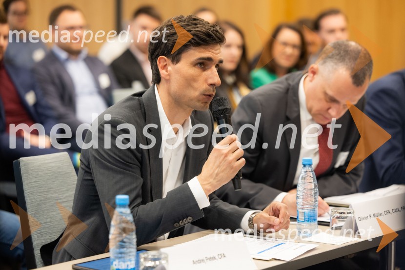  Andrej Petek, CFA, član uprave Triglav Skladi;  Oliver P. Müller, CFA, CAIA, FRM, CFA Society SwitzerlandCFA Research Challenge 2024/2025