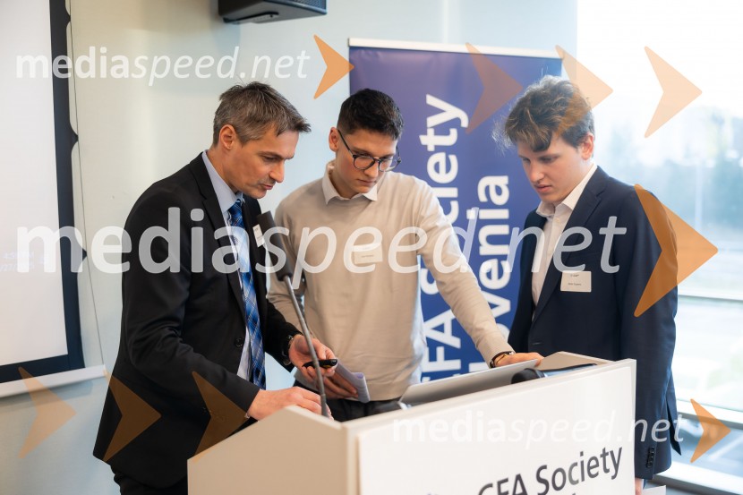  Bojan Ivanc, CFA društvo Slovenija;  Jaka Rodšek;  Darko  ZupancCFA Research Challenge 2024/2025