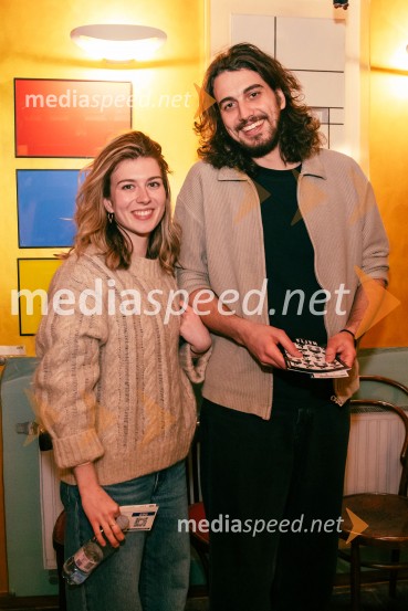  Mila Peršin, igralka;  Mak  Tepšić, igralecNafta, premiera predstave v Mini teatru