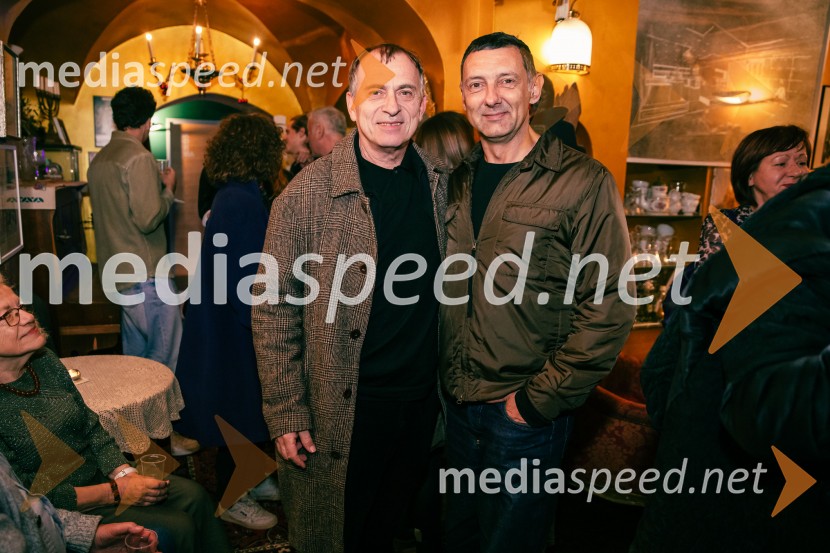  Blaž Peršin, direktor Muzeja in galerije mesta Ljubljane;  Boštjan Vuga, arhitektNafta, premiera predstave v Mini teatru