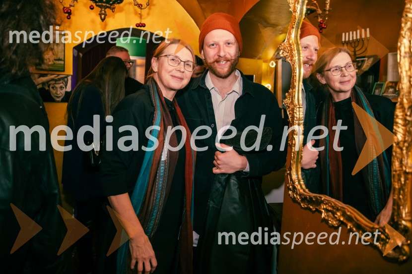  Darja Reichman, igralka;  Jernej Potočan, režiserNafta, premiera predstave v Mini teatru