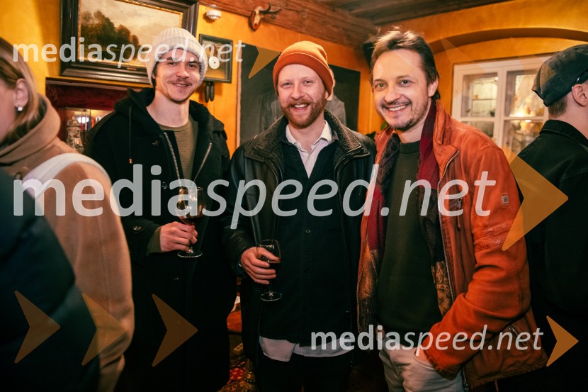  Lovro Zafred, igralec;  Jernej Potočan, režiser;  Blaž Setnikar, igralecNafta, premiera predstave v Mini teatru