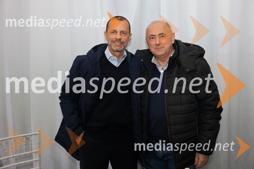  Aleksander Čeferin, odvetnik in predsednik UEFE;  Radenko Mijatović, predsednik Nogometne zveze Slovenije64. Pokal Vitranc 2025, VIP druženje