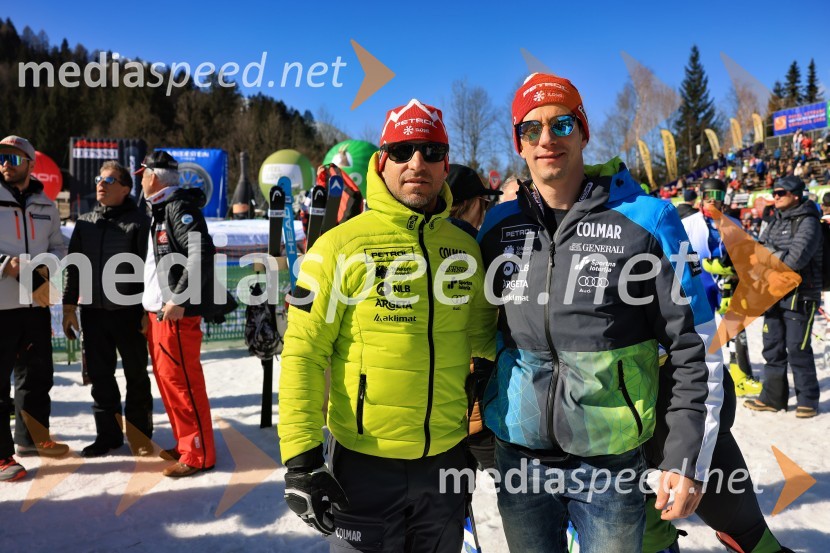  Rene Mlekuž, nekdanji smučar;  Žan Kranjec, smučar64. Pokal Vitranc 2025, VIP druženje