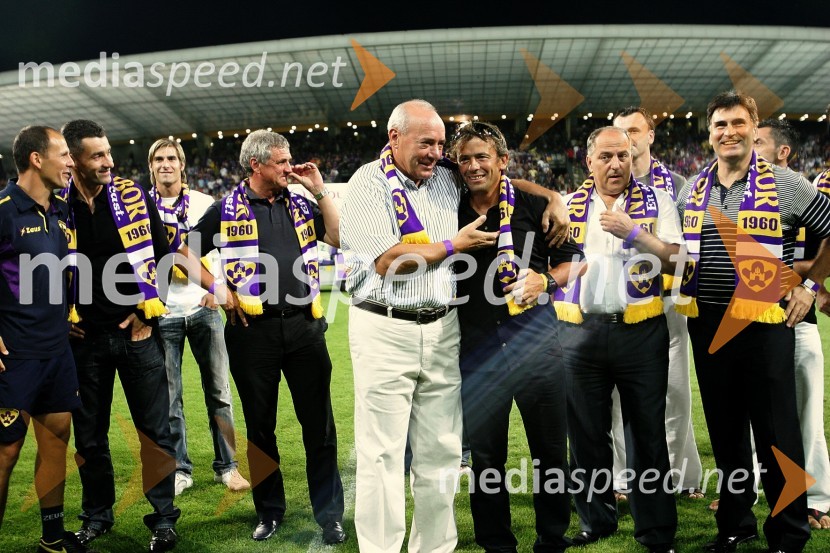Jože Jagodnik, nekdanji predsednik NK Maribor in udeleženci Lige prvakov ob deseti obletnici uvrstitve v Ligo prvakovNogometna tekma NK Maribor - NK Sparta Praga, kvalifikacije za ligo Europa