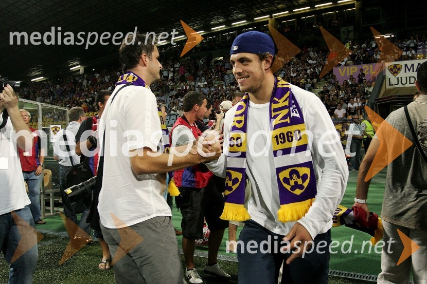 Anže Kopitar, hokejistNogometna tekma NK Maribor - NK Sparta Praga, kvalifikacije za ligo Europa