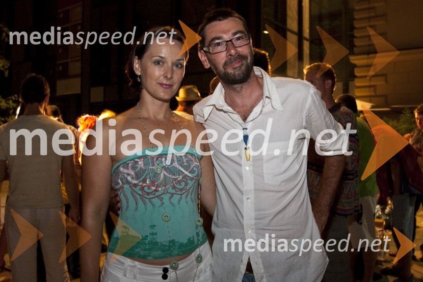 Blažka Müller Pograjc in njen mož Matjaž Pograjc, režiserOtvoritev festivala Mladi levi 2009