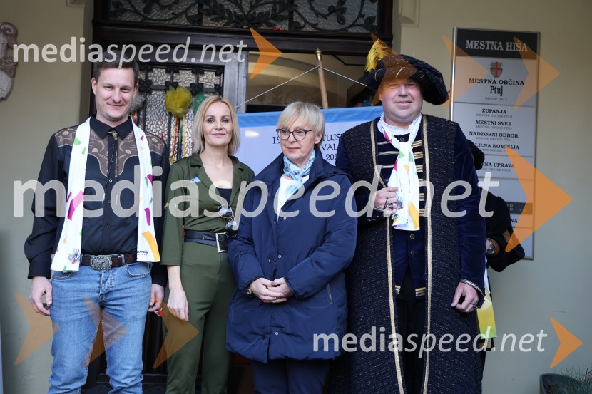  ... ;  Nuška Gajšek, županja, Mestna občina Ptuj; dr. Nataša Pirc Musar, predsednica Republike Slovenije;  Marko Šamperl65. Mednarodna karnevalska povorka na Ptuju