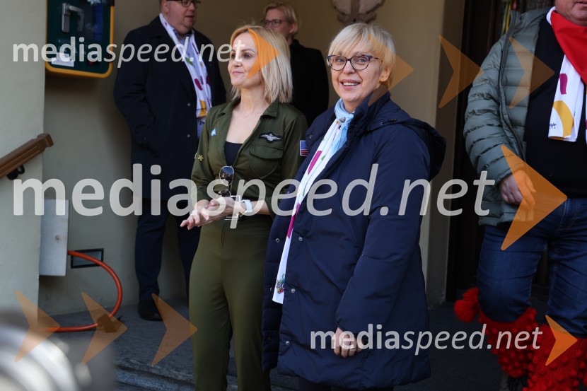  Nuška Gajšek, županja, Mestna občina Ptuj; dr. Nataša Pirc Musar, predsednica Republike Slovenije65. Mednarodna karnevalska povorka na Ptuju