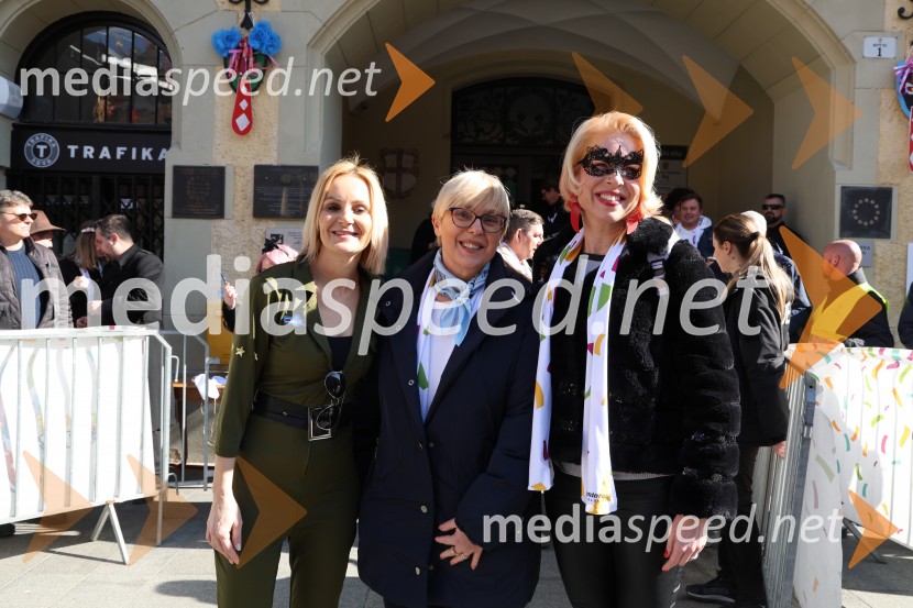  Nuška Gajšek, županja, Mestna občina Ptuj; dr. Nataša Pirc Musar, predsednica Republike Slovenije; mag. Urška Klakočar Zupančič, predsednica Državnega zbora RS, podpredsednica, Gibanje Svoboda65. Mednarodna karnevalska povorka na Ptuju