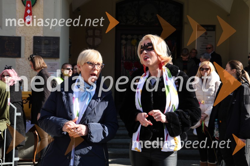 dr. Nataša Pirc Musar, predsednica Republike Slovenije; mag. Urška Klakočar Zupančič, predsednica Državnega zbora RS, podpredsednica, Gibanje Svoboda65. Mednarodna karnevalska povorka na Ptuju