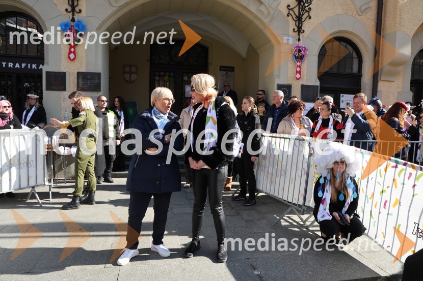 dr. Nataša Pirc Musar, predsednica Republike Slovenije; mag. Urška Klakočar Zupančič, predsednica Državnega zbora RS, podpredsednica, Gibanje Svoboda65. Mednarodna karnevalska povorka na Ptuju