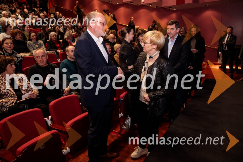  Jožko Rutar, filmski producent; dr. Nataša Pirc Musar, predsednica Republike SlovenijeKaj ti je deklica, premiera filma scenaristke in režiserke Urške Djukić