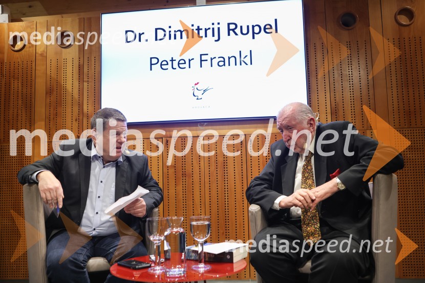  Peter  Frankl, glavni urednik in direktor Časnika Finance;  Dimitrij Rupel, politikIskrivo v živo: dr. Dimitrij Rupel gost v skednju Škrabčeve domačije