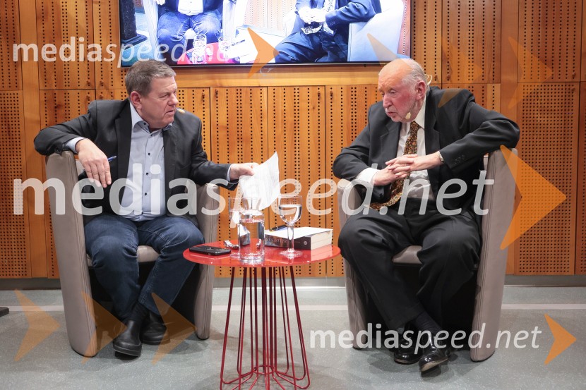  Peter  Frankl, glavni urednik in direktor Časnika Finance;  Dimitrij Rupel, politikIskrivo v živo: dr. Dimitrij Rupel gost v skednju Škrabčeve domačije