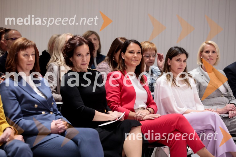  Melita Rajgelj Ozebek, Generali Investments;  Mirjana Dimc Perko;  Maja  Strnad Cestar, generalna direktorica, Medis;  Maja Brelih Lotrič, direktorica, Lotrič Meroslovje;  Petra Juvančič, izvršna direktorica, Združenje ManagerUmetnost vodenja: pogledi uspešnih managerk