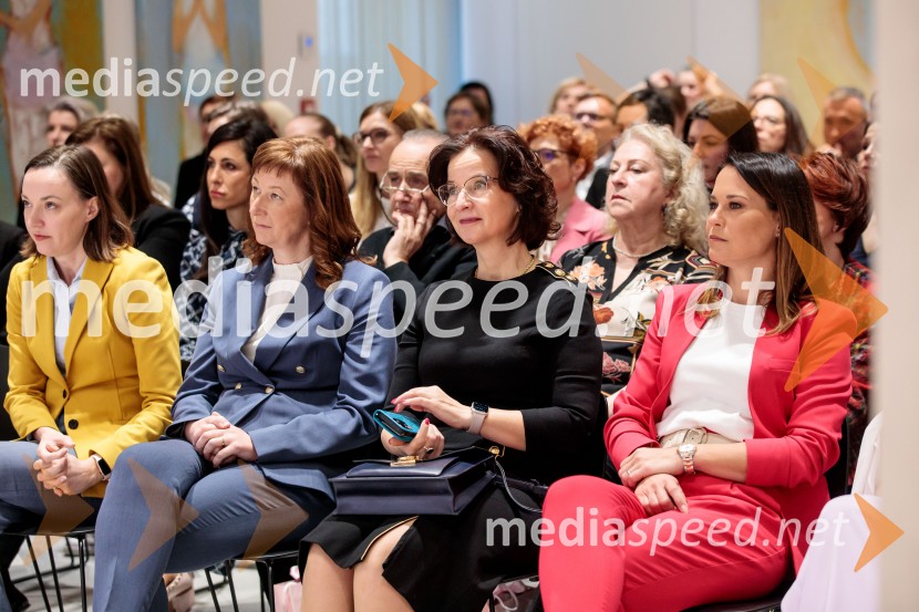  Meta Lahne, predsednica uprave, Merkur Zavarovalnica;  Melita Rajgelj Ozebek, Generali Investments;  Mirjana Dimc Perko;  Maja  Strnad Cestar, generalna direktorica, MedisUmetnost vodenja: pogledi uspešnih managerk