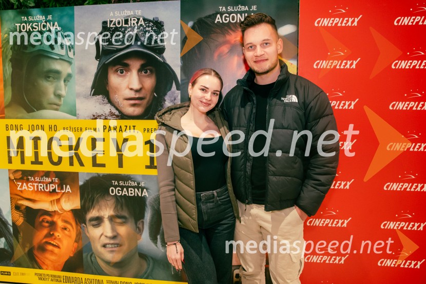  Gaja Hribernik, ustvarjalka vsebin, osebna trenerka;  Andrej Pavličević, osebni trener in ustvarjalec vsebinMickey 17, premiera filma v Cineplexx Ljubljana