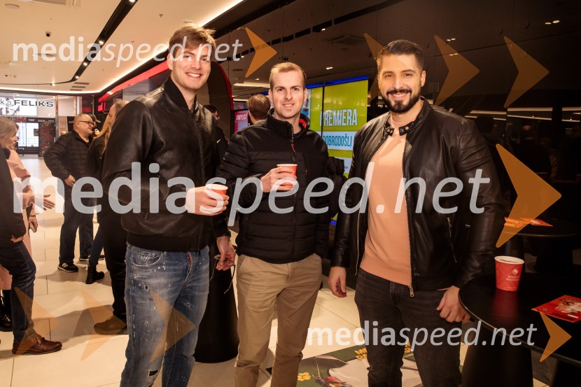   Blaž Kričej Režek, Sanjski moški 2022;  Matej Avbelj;  Challe Salle, glasbenik, raperMickey 17, premiera filma v Cineplexx Ljubljana