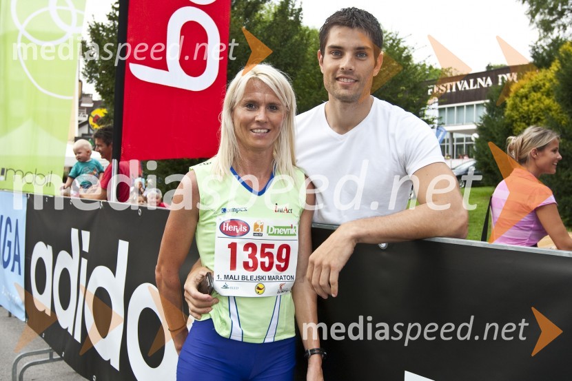 Jolanda Čeplak, atletinja in njen fant Andrej Batagelj, atlet1. Mali blejski maraton