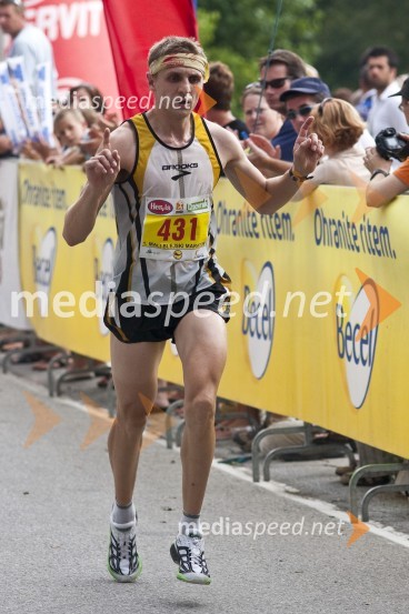 Sebastjan Zarnik, zmagovalec 1. Malega blejskega maratona1. Mali blejski maraton