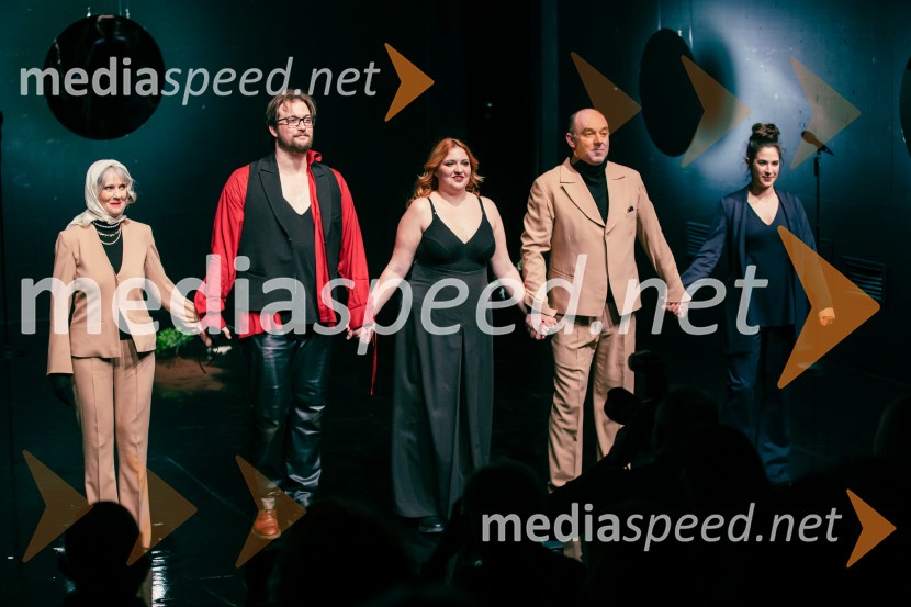  Nataša Tič Ralijan, igralka;  Filip Samobor, igralec;  Ajda Kostevc, igralka;  Gaber K. Trseglav, igralec;  Saša Pavlin Stošić, igralkaJames Brown je uporabljal navijalke, premiera drame v MGL